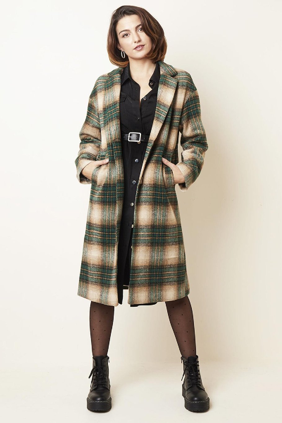 Jacke Checkered Grau S Bild5